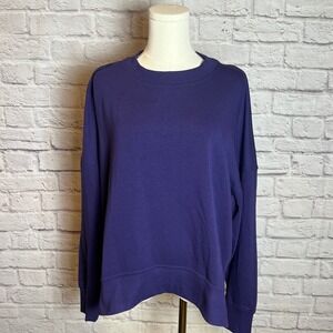 DSG Women's Large Purple Crewneck Sweatshirt Rayon Blend casualcore cleanfit